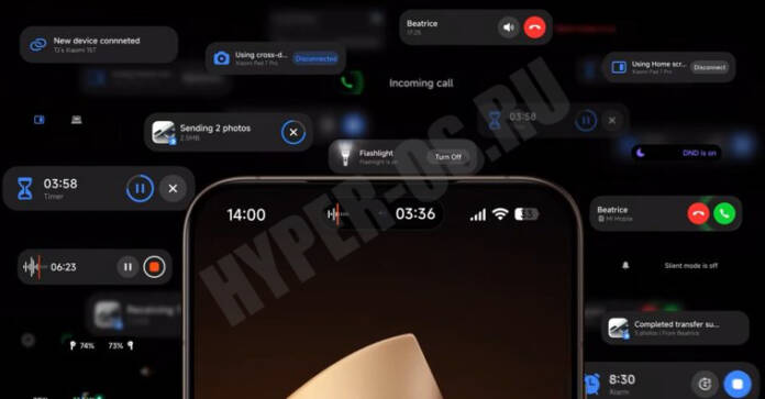 Обзор элементов интерфейса HyperOS 3, заимствованных у iOS, и их уникальные особенности.